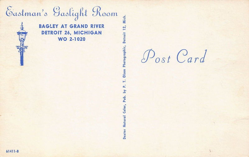 Nicks Gaslight (Eastmans Gaslight Room) - Postcard (newer photo)